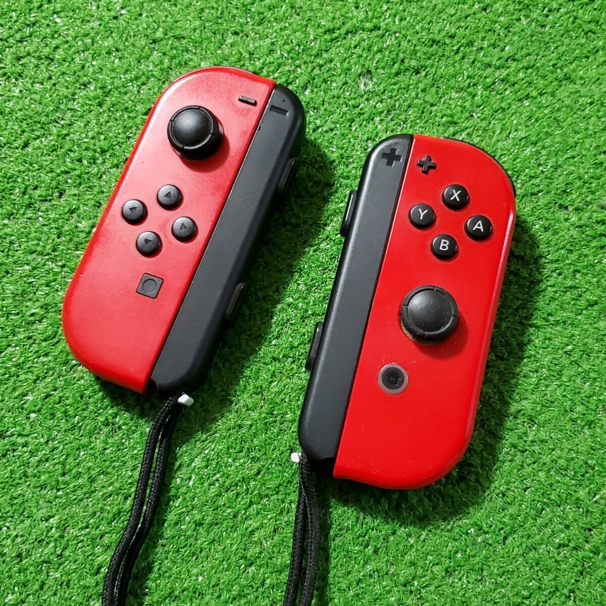 Nintendo Switch ニンテンドースイッチ ジョイコン 動作確認済み レッド Joy-Con コントローラー 任天堂 (L) (R) コントローラ ストラップの画像1