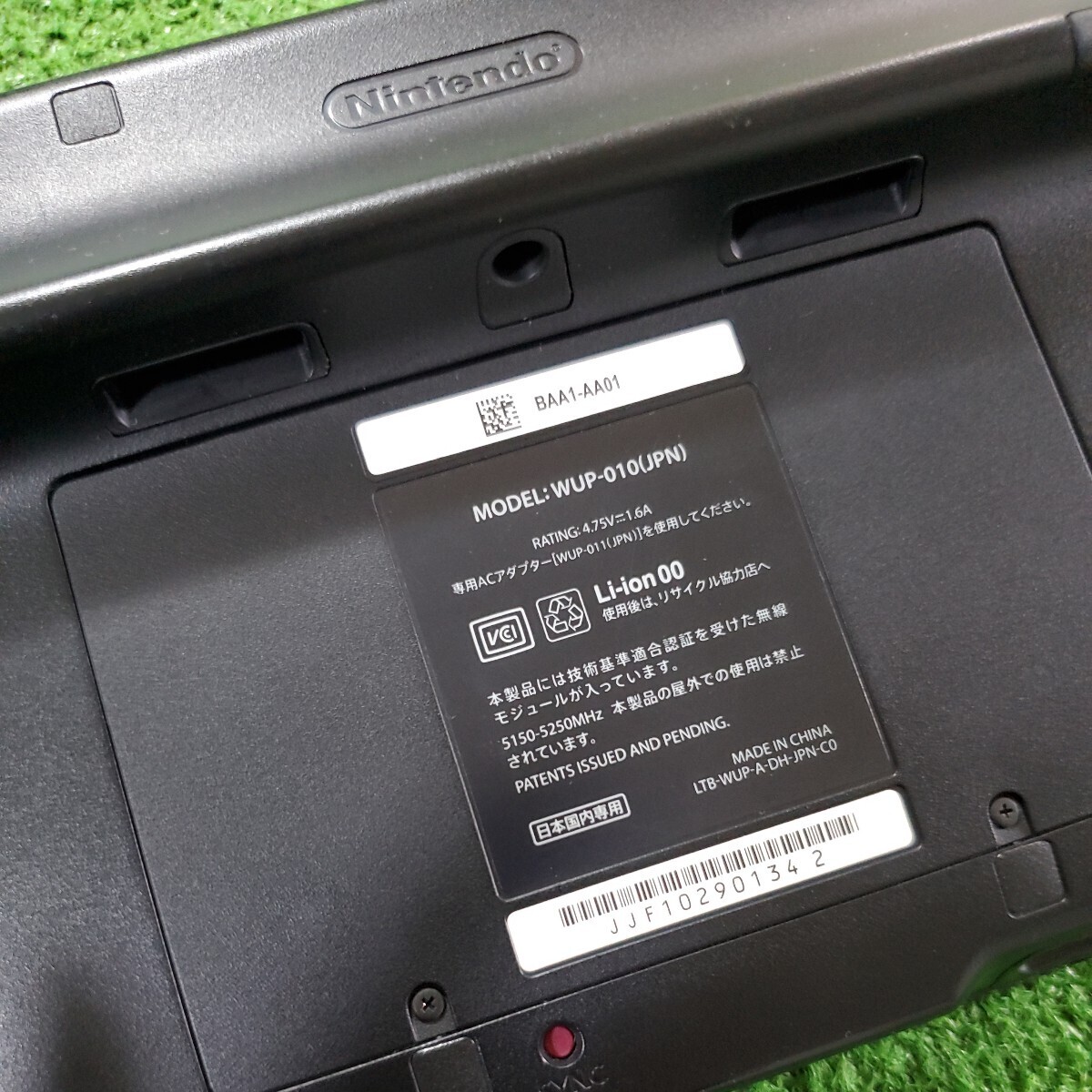 Wii U 本体 32GB WUP-101 GamePad ゲームパッド WUP-010 クロ ブラック 動作確認済み 初期化済み オススメ(*^^*) Nintendo 任天堂の画像5