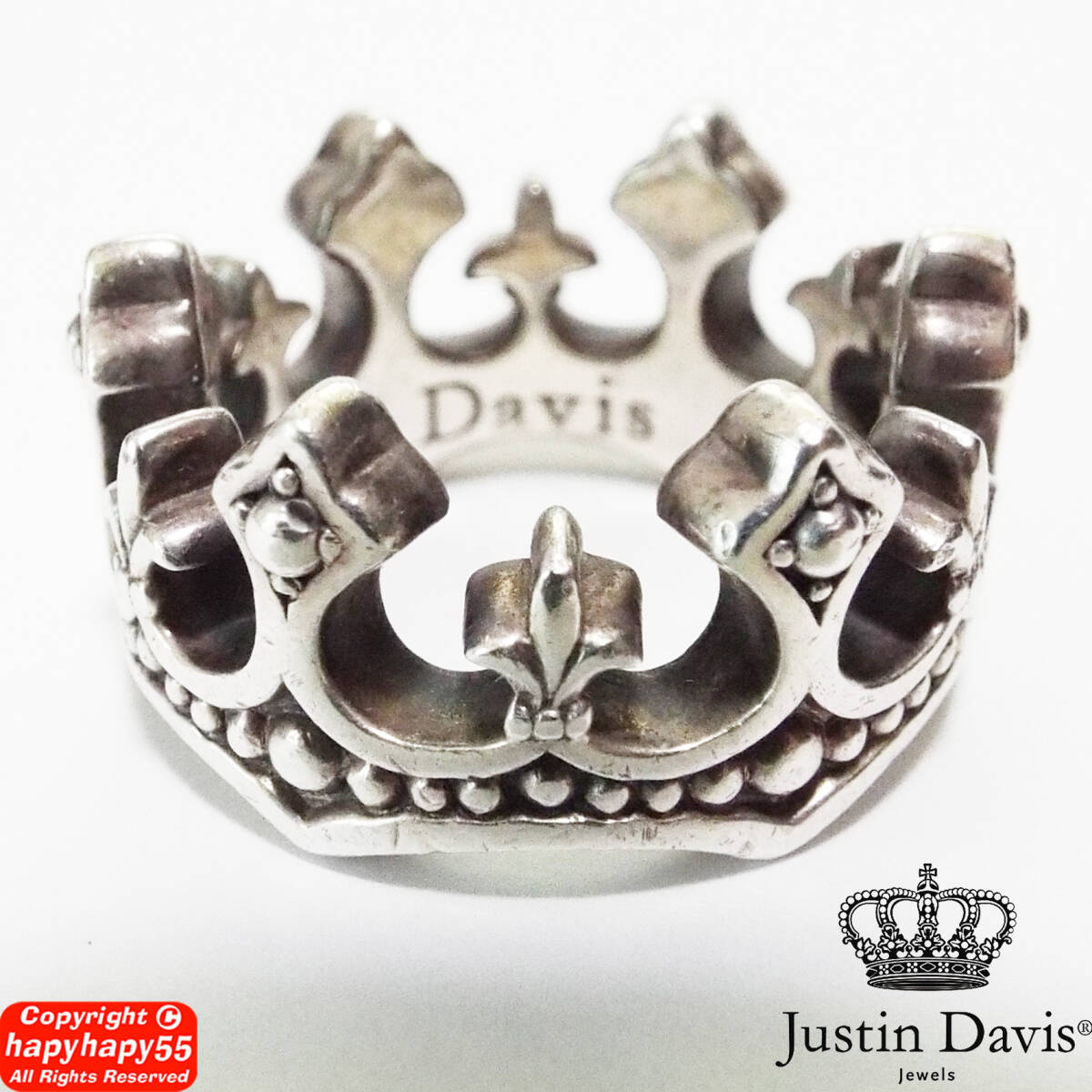 定価3 3万 JUSTIN DAVIS PALACE CROWN リング 13号 クラウン 定価3 3万 JUSTIN DAVIS PALACE CROWN リング 13号 クラウン