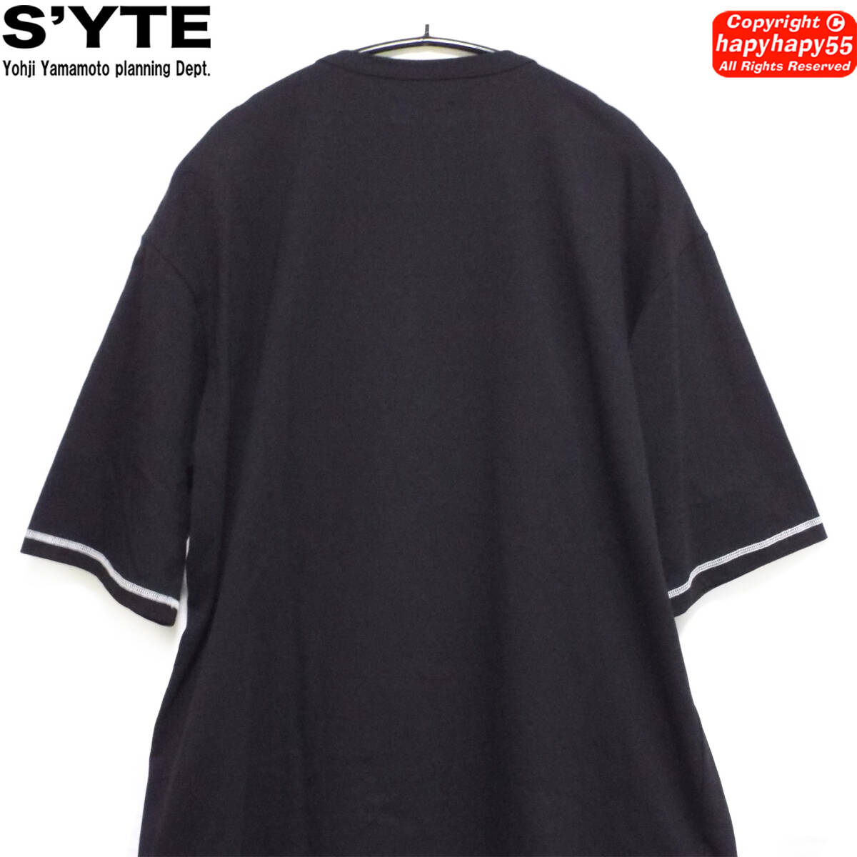 ■S'yte ハーフレイヤード ハンドステッチ ビッグシルエットカットソー◆Tシャツ サイト Yohji Yamamoto ヨウジヤマモト GroundY Y-3 sulvaの画像5