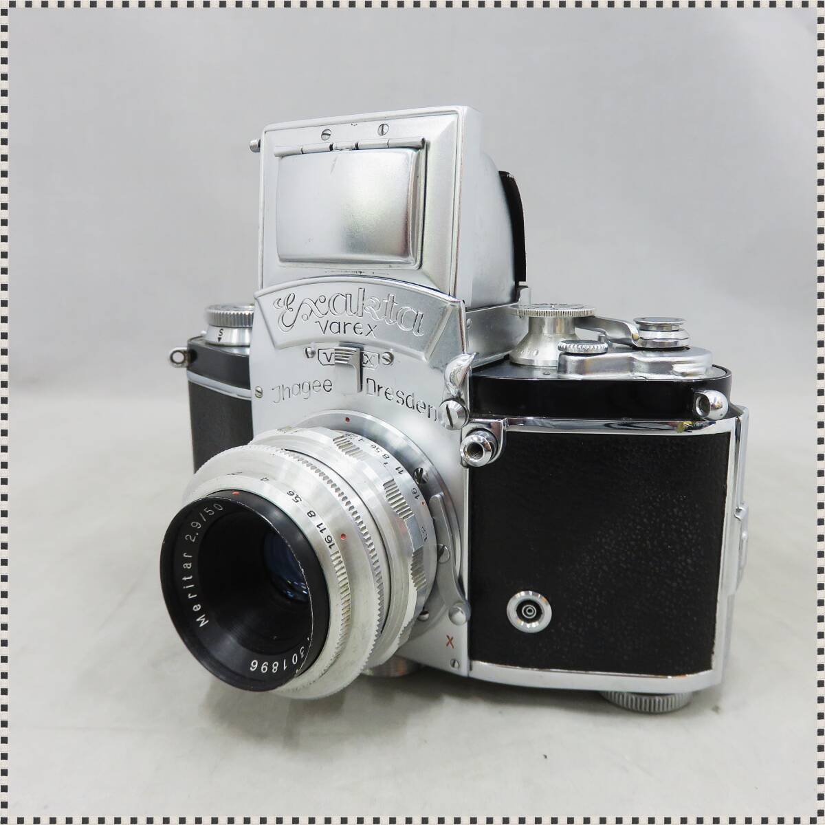 【 ジャンク 】 Exakta Varex Ihagee Dresden Meitar f/2.9 50mm ウェストレベル・ファインダー付 エクサクタ ヴァレックス HA041503の画像4