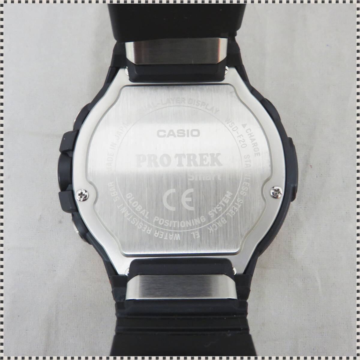 【 美品 】 カシオ PROTREK Smart WSD-F20 RG スマートアウトドアウォッチ GPS搭載 動作確認済 付属品完備 CASIO HA041512_画像6
