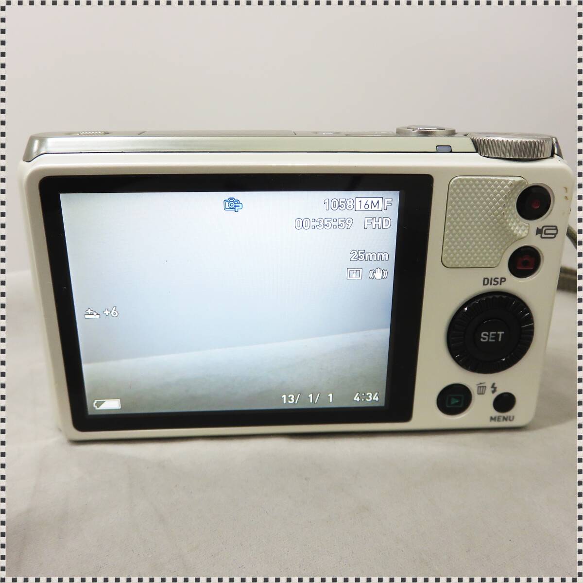 【 訳あり 】 カシオ EXILIM EX-ZR800 コンパクトデジタルカメラ ホワイト 16GB SDカード付き CASIO コンデジ HA041706の画像4