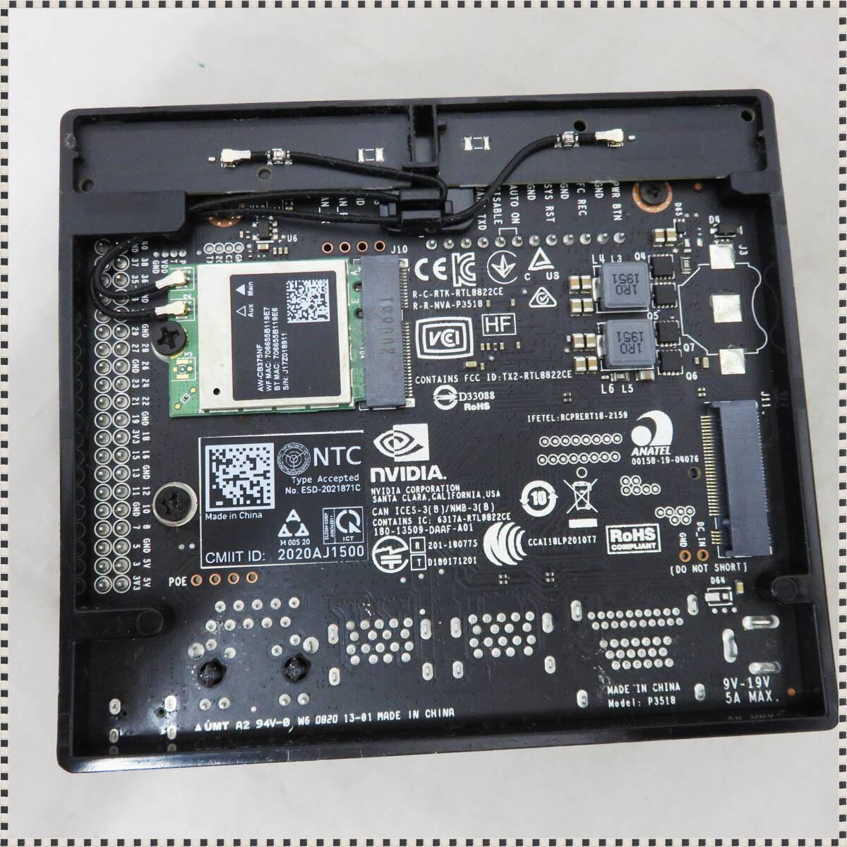 【 ジャンク まとめ3点セット 】 NVIDIA Jetson Orin Nano 開発者キット アルミケース付き HA042811