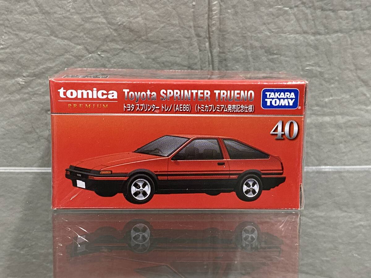 ▽△ トミカ プレミアム トヨタ スプリンター トレノ AE86 発売記念仕様 新品未開封 旧車の画像1