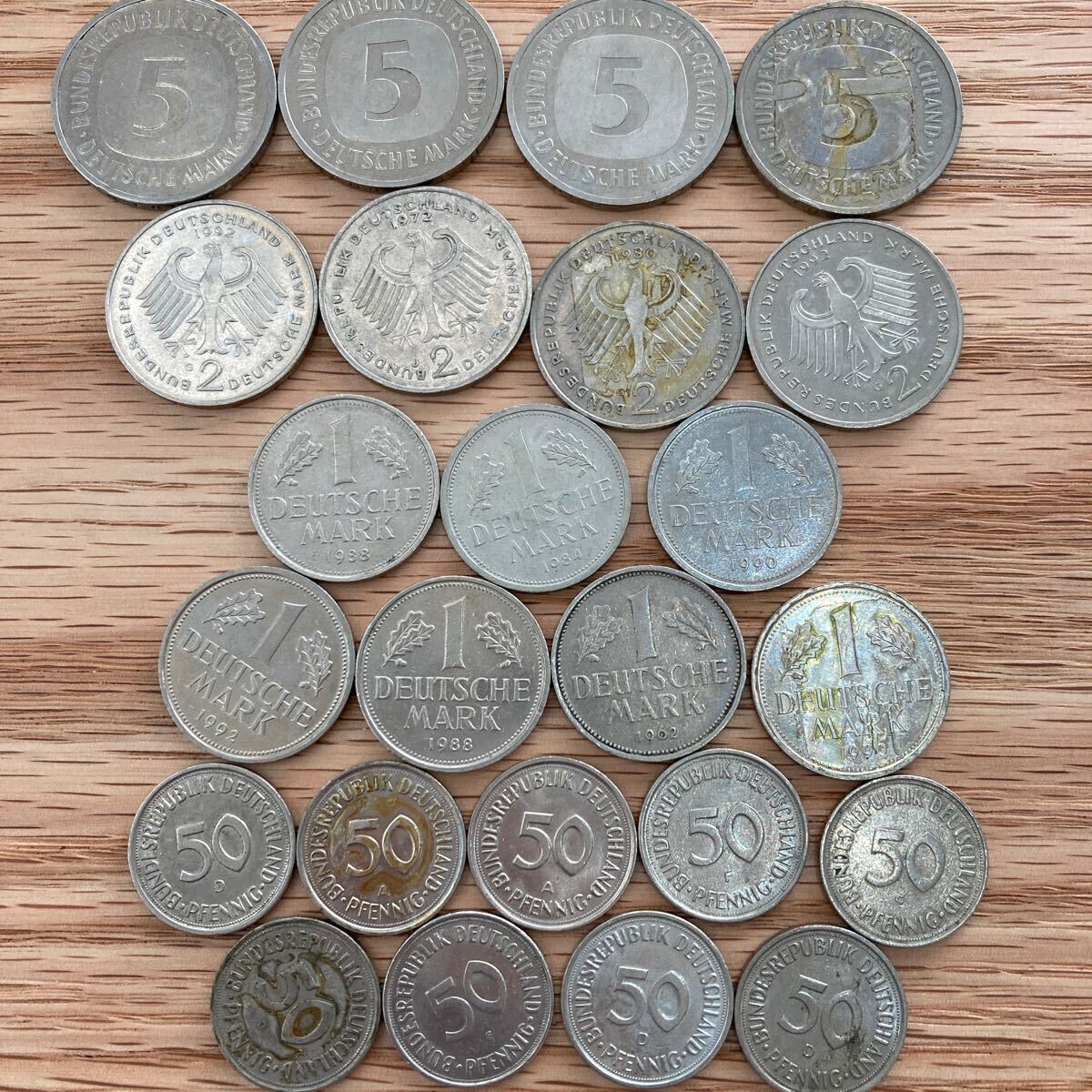 ドイツ 東ドイツ マルク ペニヒ 70枚 約0.27kg まとめ 硬貨 海外コイン 外国コイン 古銭 コイン 旧硬貨 アンティークの画像3