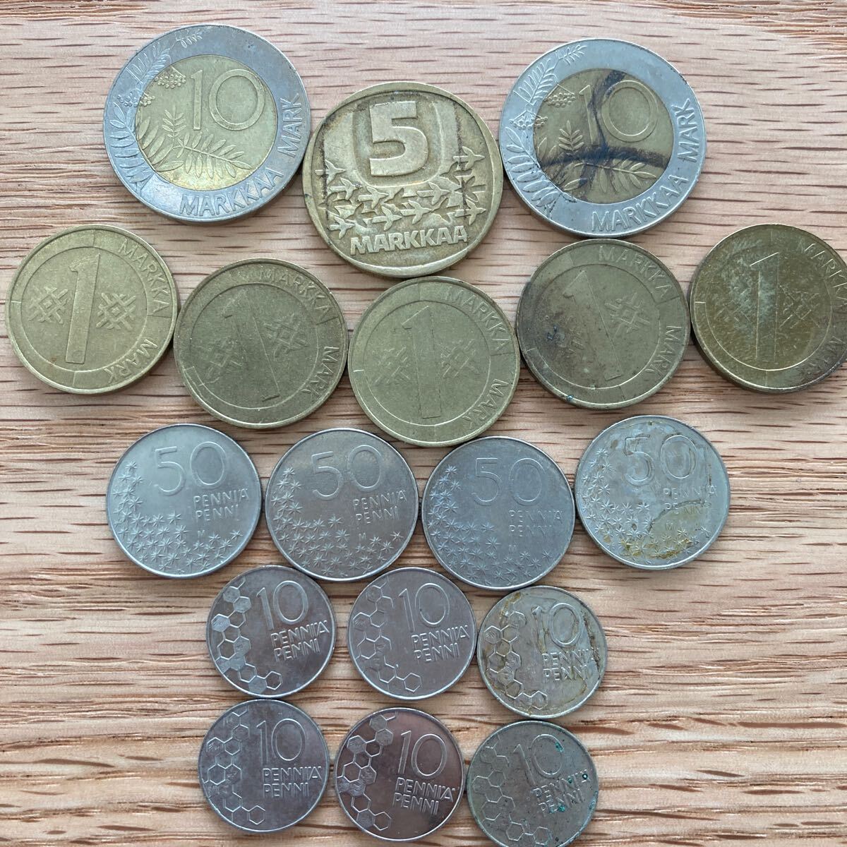 フィンランド マルッカ ペンニ 30枚 約0.12kg まとめ 硬貨 海外コイン 外国コイン 古銭 コイン 旧硬貨 アンティーク 貨幣 外貨 TASAVALTAの画像6