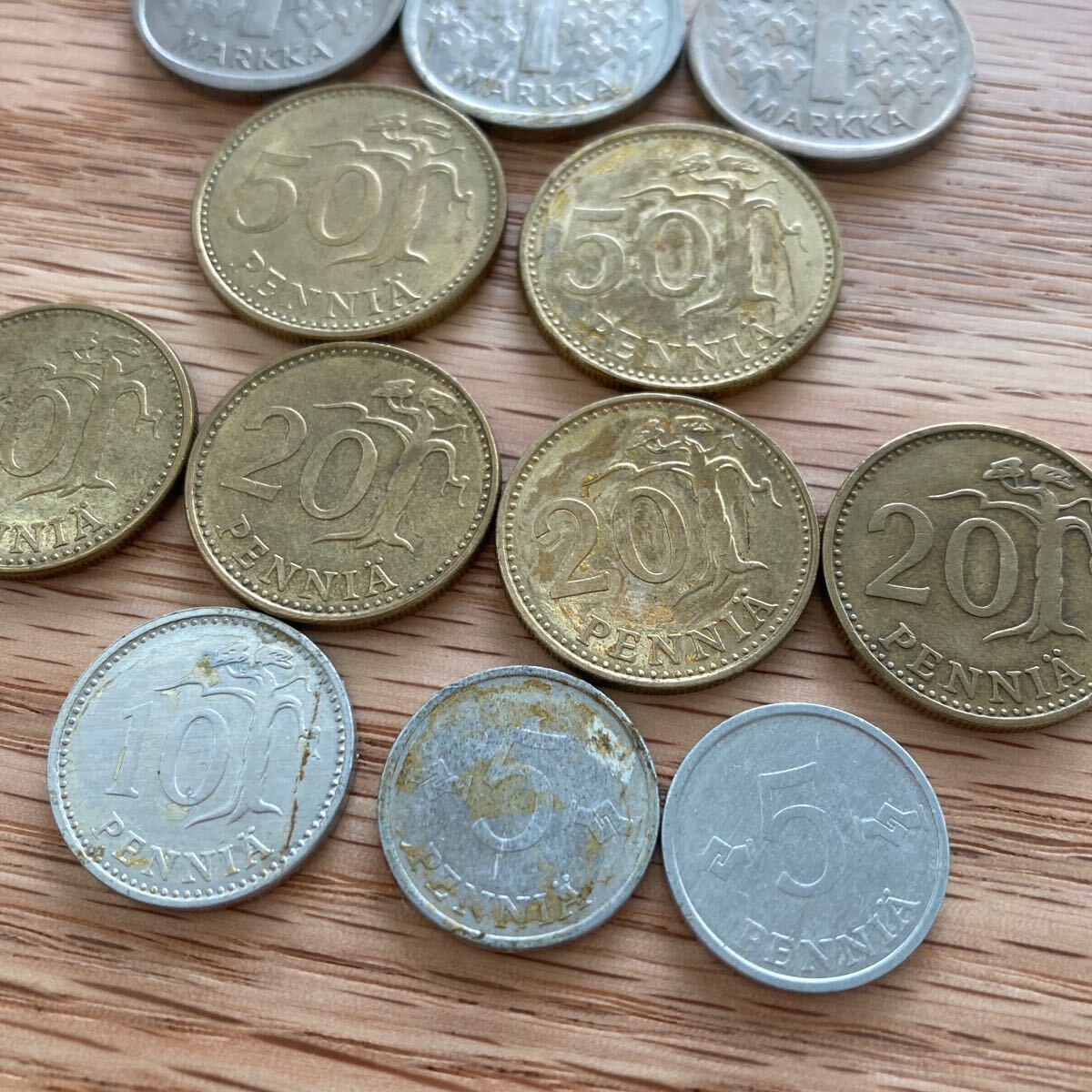 フィンランド マルッカ ペンニ 30枚 約0.12kg まとめ 硬貨 海外コイン 外国コイン 古銭 コイン 旧硬貨 アンティーク 貨幣 外貨 TASAVALTAの画像8