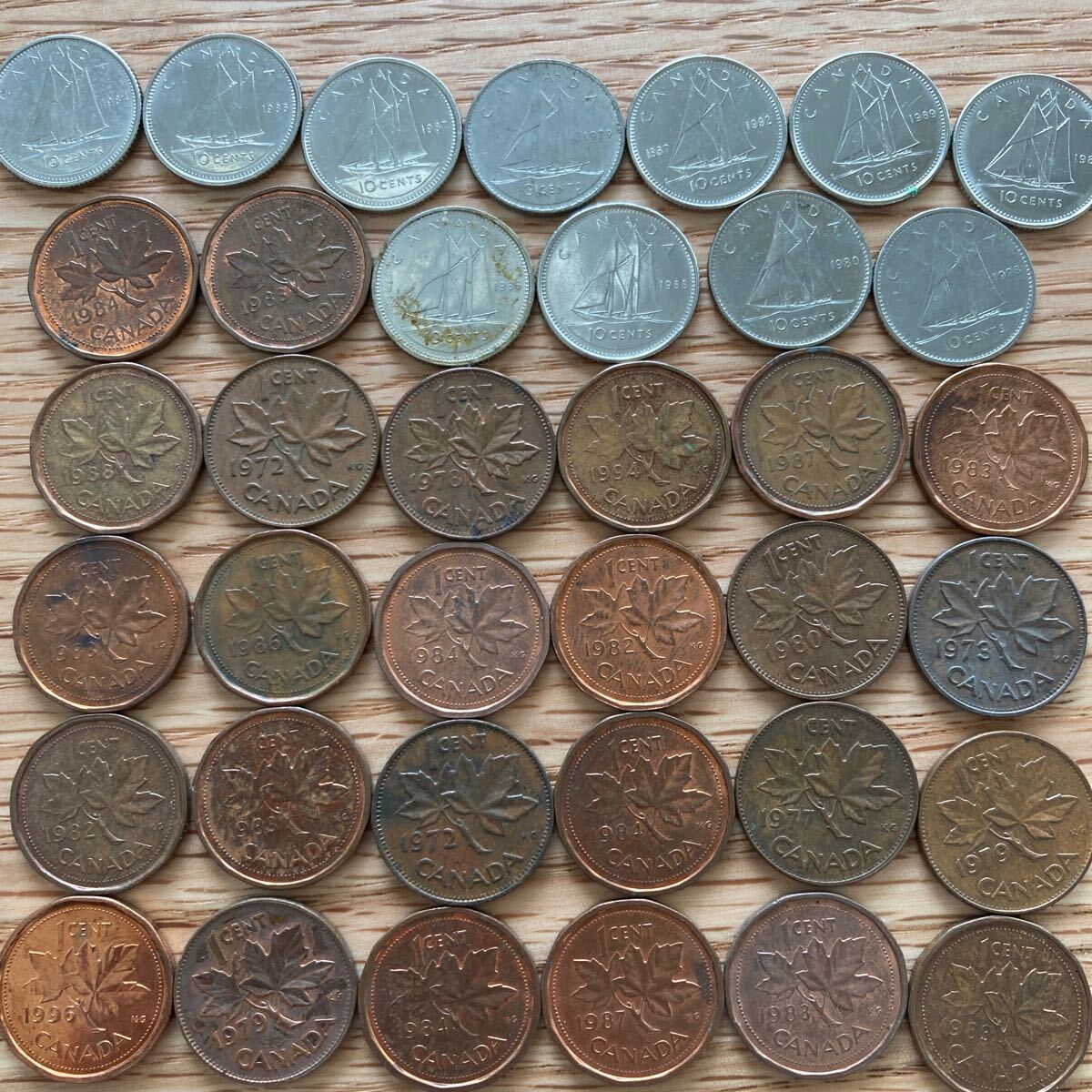カナダ セント ドル 68枚 約0.25kg まとめ 硬貨 海外コイン 外国コイン 古銭 コイン 旧硬貨 アンティーク 貨幣 外貨 外国銭 エリザベスⅡの画像7