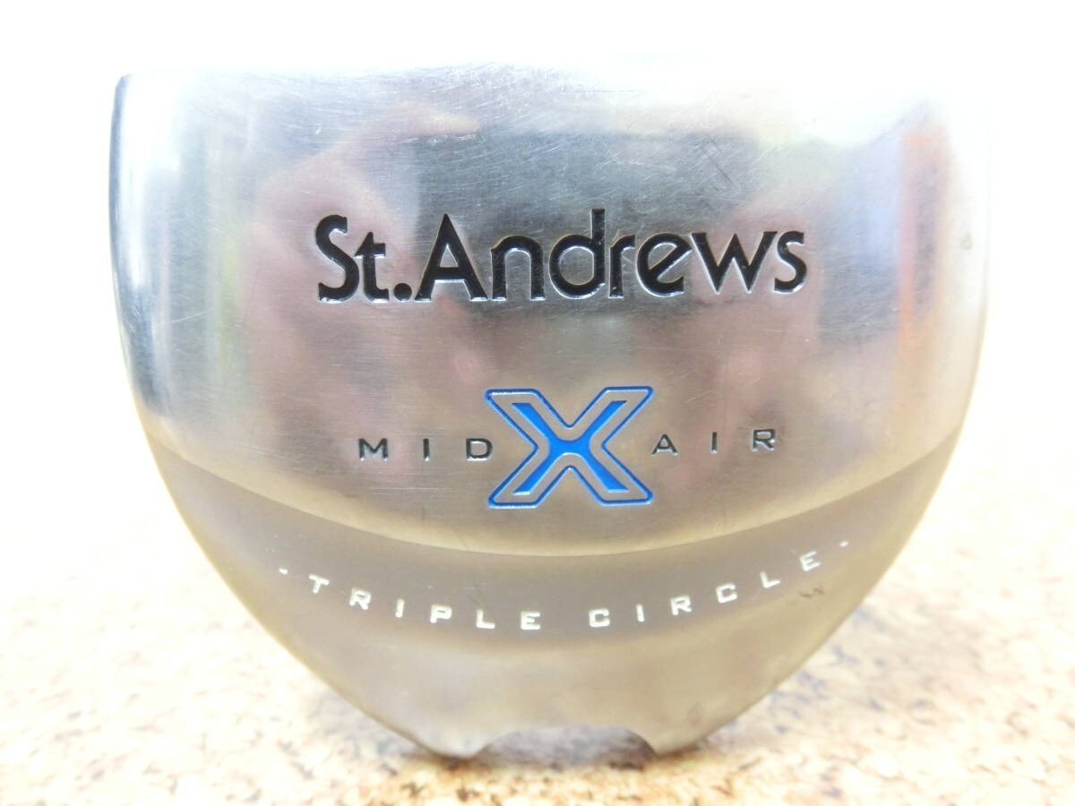 ♪St.Andrews セントアンドリュース MID X AIR TRIPLE CIRCLE パター 34インチ スチールシャフト 中古品♪T0630_画像2