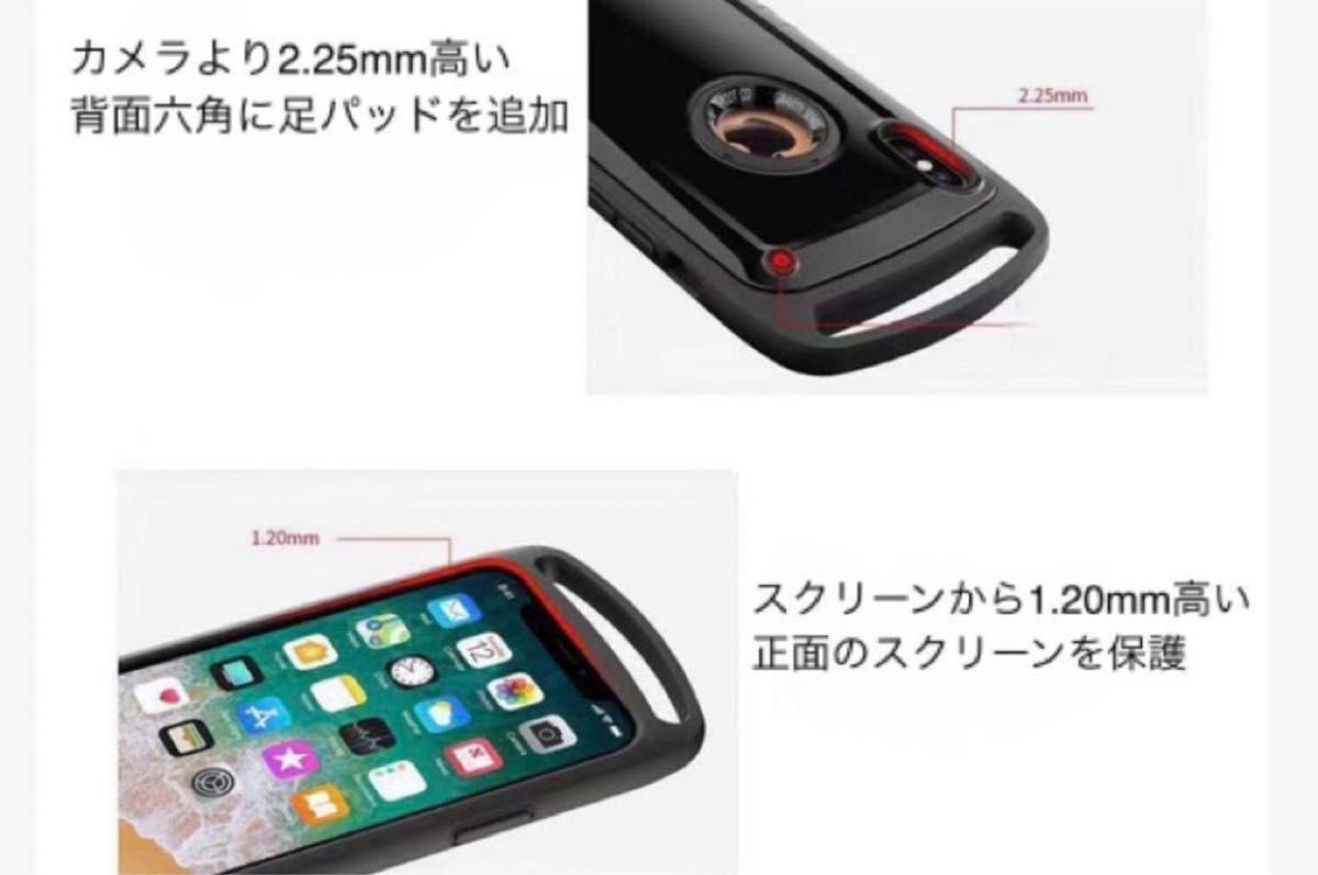 耐衝撃 Phone14pro ケース マットブラック カラビナ アウトドア