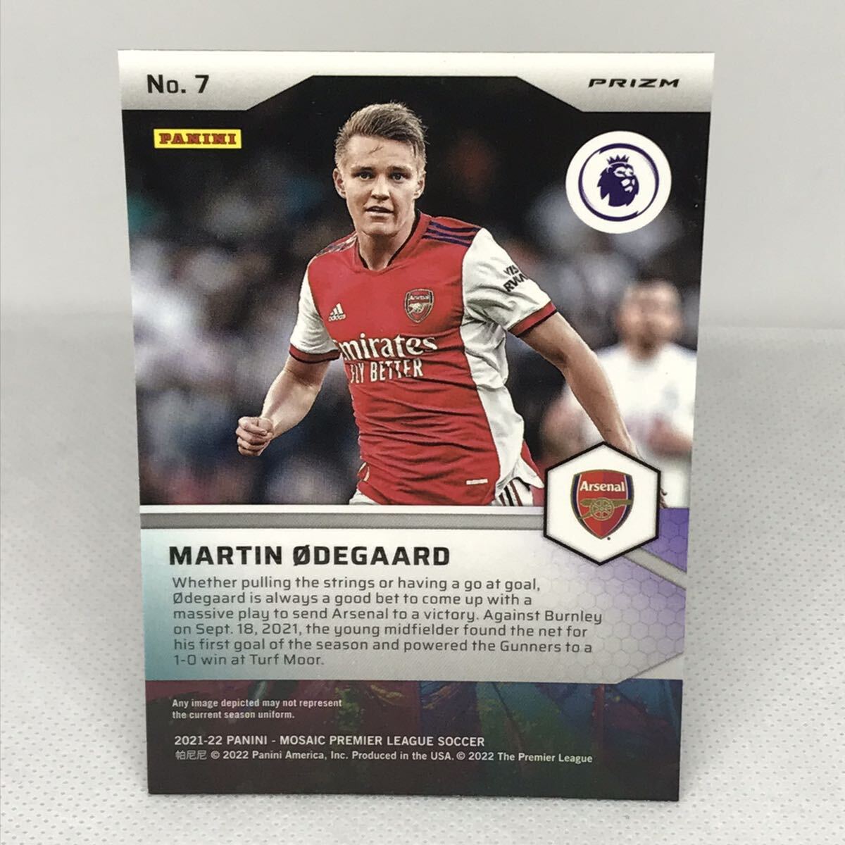 #7 2022 MARTIN ODEGAARD PANINI mosaic PREMIER LEAGUEの画像2