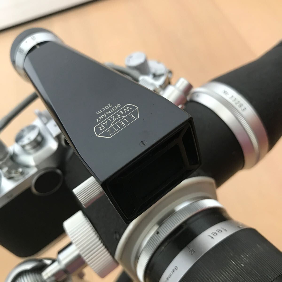バルナックライカ　Leica　テリート200ｍｍ用ファインダー　SFTOO　元箱付_画像7