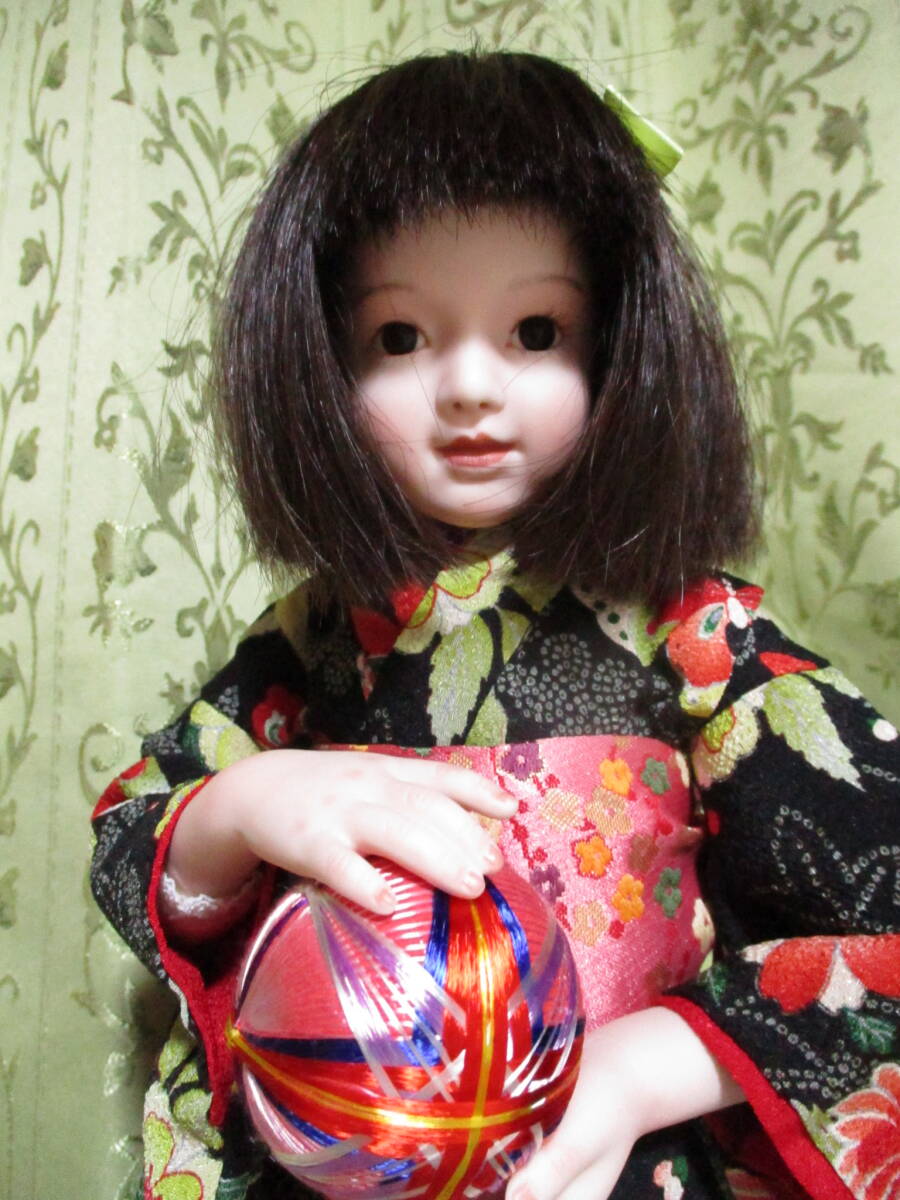 創作人形　ビスクドール　三輪輝子　市松人形　姫てまり　40㎝　60㎝　33㎝　状態良好_画像3