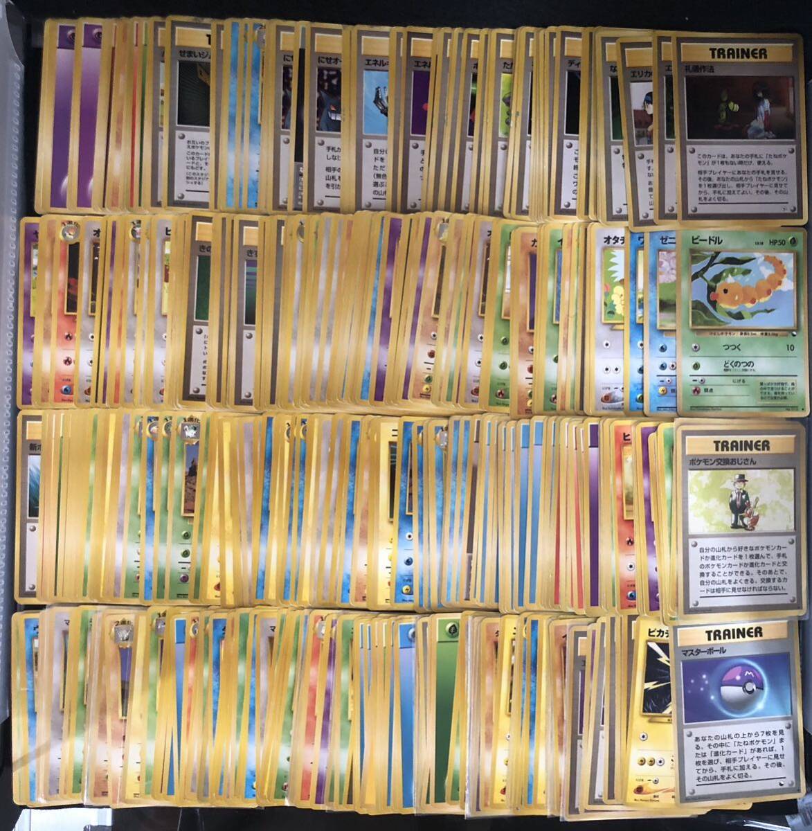 【ポケモンカード】 旧裏 旧裏面 ノーマル レア ホロ まとめ売り 1274枚程度 引退 Japanese Old Back Pokemon Cards Vintage 同梱不可の画像3