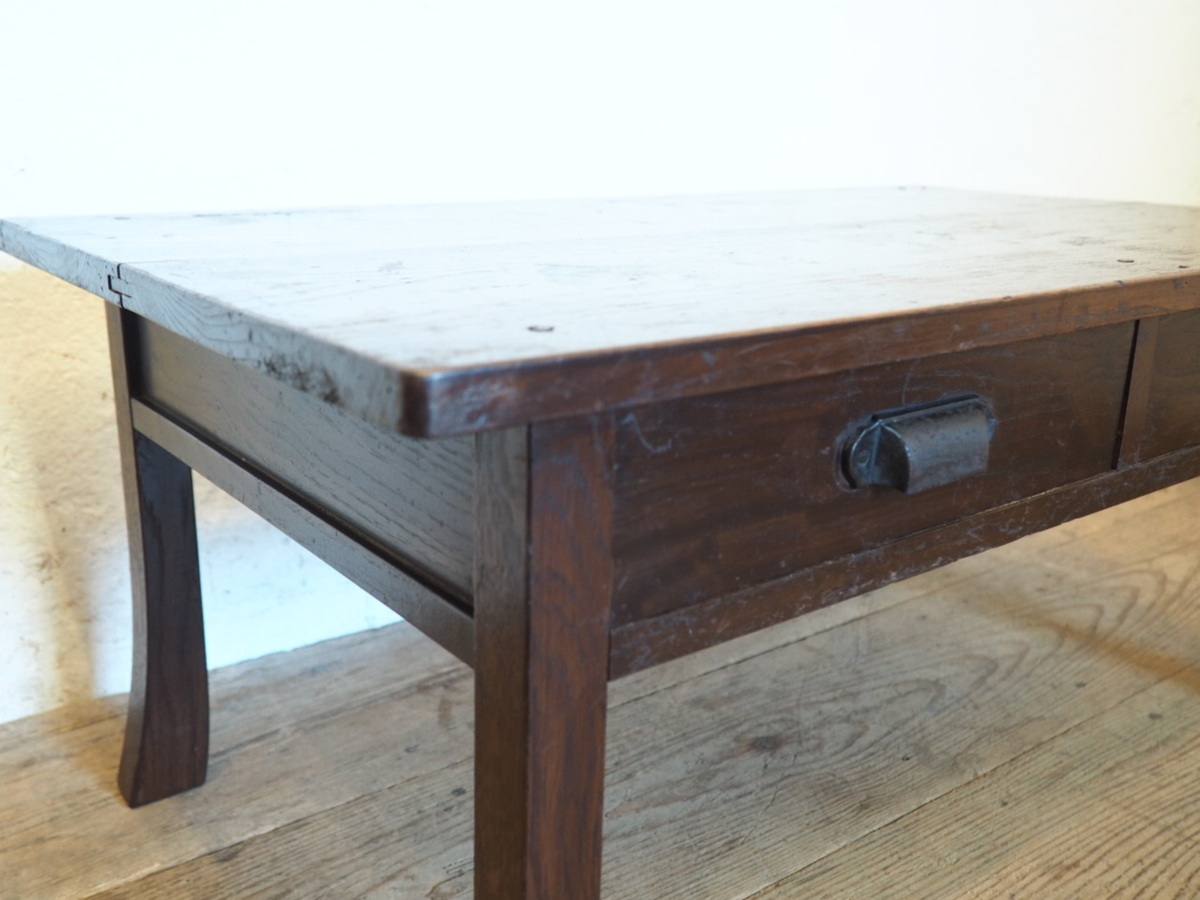 taW0507* tabletop W76cm×D44cm* Vintage * retro taste ... old wooden writing desk * low table low dining table desk low table exhibition pcs antique K block 