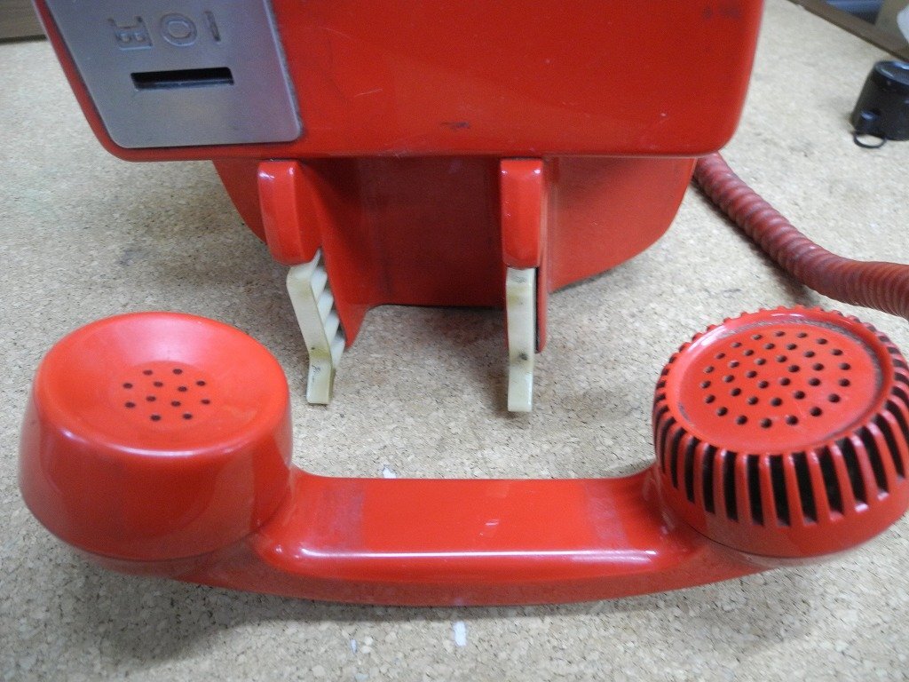 赤電話 671-A2N電話機 1975 田村電機製作所1975／公衆電話・貯金箱・修理用・部品取り (^41XD17Cの画像10