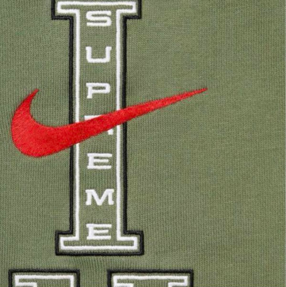 XL Supreme x Nike Hooded Sweatshirt Olive シュプリーム ナイキ フーディー オリーブ