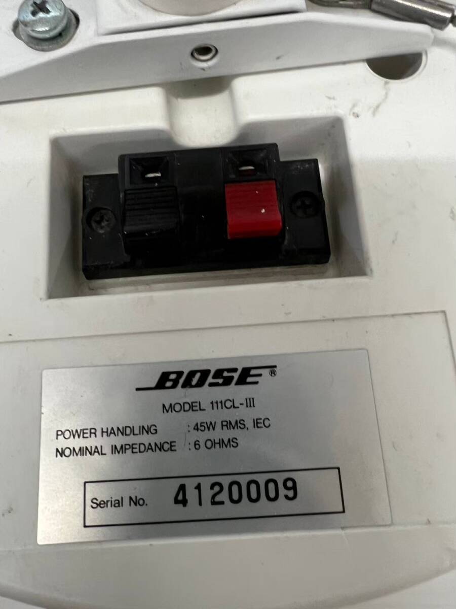 中古　ボーズ BOSE 111CL-ＩＩＩ 埋込み型スピーカーシステム　3個セット_画像9