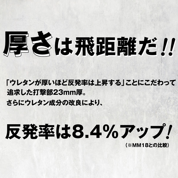 ◆1円スタート★ 貴重★SSK★軟式★バット★MM23★84cm 740g★SBB4037★Ｍ号対応★FRP★超飛ぶ 検)ビヨンドマックス.レガシー.ミズノの画像10