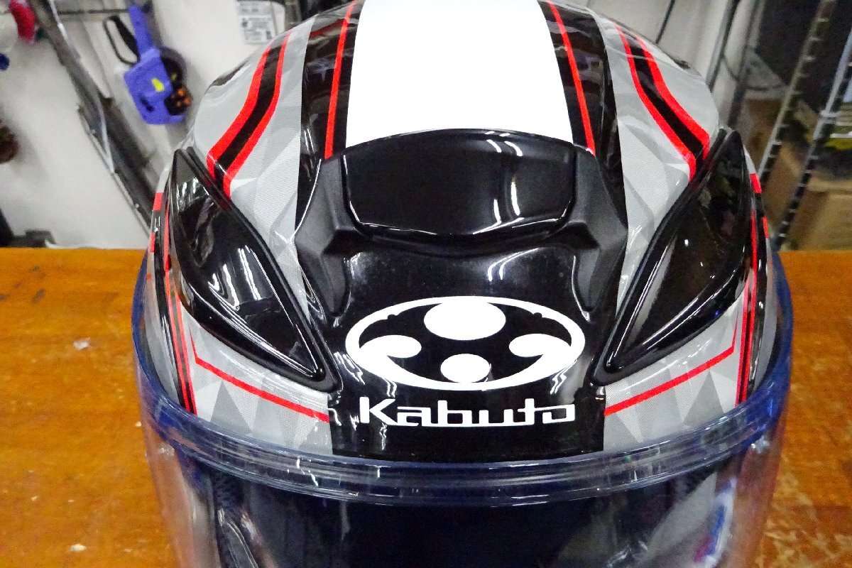 OGKヘルメット 　SHUMA　シューマ　黒/白/赤　XLサイズ_画像2