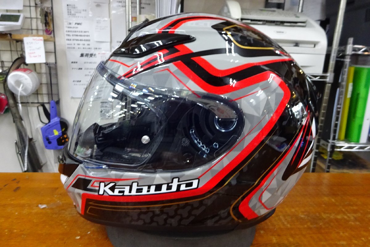 OGKヘルメット 　SHUMA　シューマ　黒/白/赤　XLサイズ_画像4