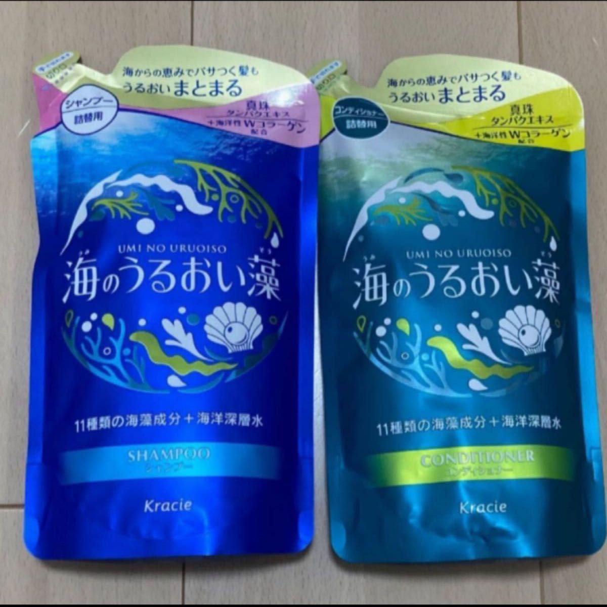 海のうるおい藻 シャンプー  コンディショナー　詰め替え　400ml 4個