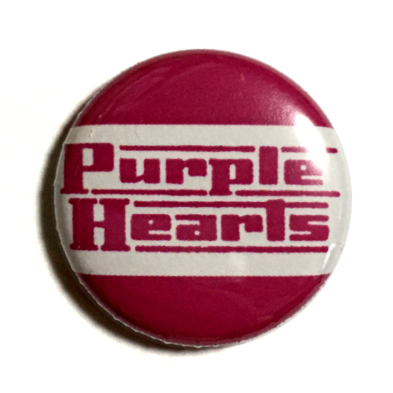 25mm 缶バッジ PURPLE HEARTS パープルハーツ Neo Mods ネオモッズ Power Pop Punk New Wave 甲本ヒロトの画像1