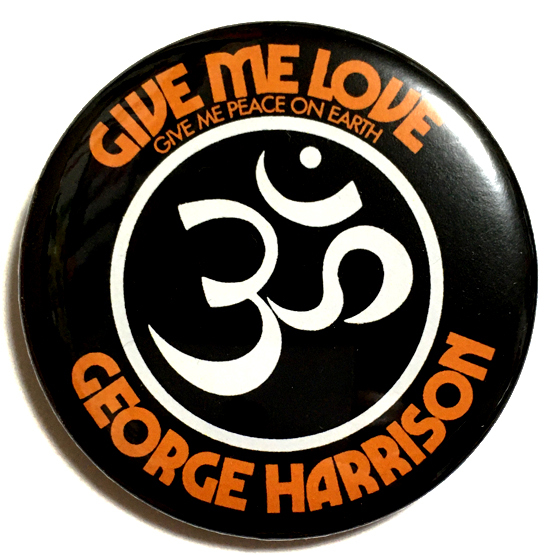 デカ缶バッジ 58mm George Harrison Give Me Love (Give Me Peace On Earth) ジョージハリスン BEATLES ビートルズの画像1