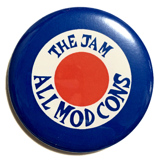 デカ缶バッジ 58mm The Jam All Mod Cons ジャム オールモッドコンズ PAUL WELLER MODS Power Pop New Waveの画像1