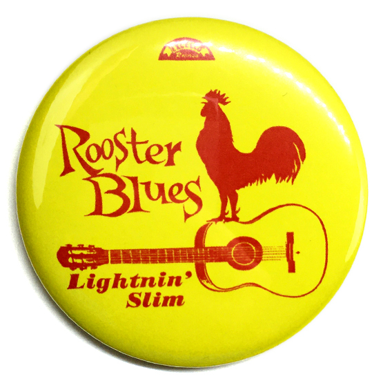 デカ缶バッジ 58mm Lightnin Slim Rooster Blues　ブルース ルースターズ_画像1