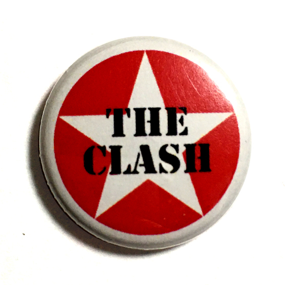 25mm 缶バッジ The Clash (Star) クラッシュ Punk Joe Strummer Paul Simonon Damned Sex Pistolsの画像1