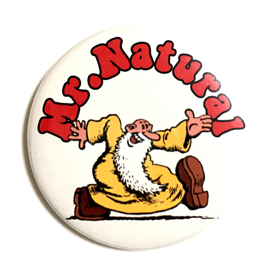 デカ缶バッジ 58mm Robert Crumb ロバートクラム Mr Natural ヒッピー_画像3