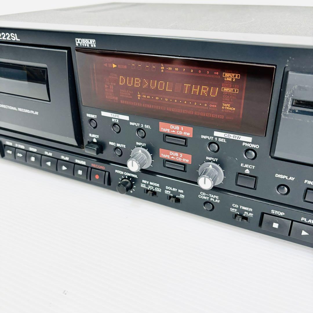 TASCAM CC-222SL CDレコーダー カセットコンビネーションデッキ タスカム リモコン 取説 説明書 業務用 カセットデッキ CDデッキ_画像4