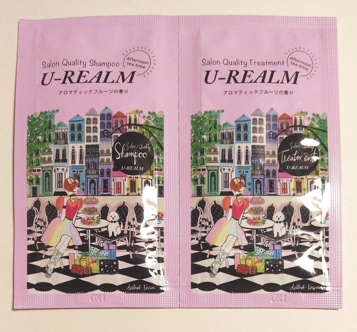 未使用　U-REALM　サロンクオリティ　シャンプー　トリートメント　トライアル　お試し　2種類　1回分×３個 セット　