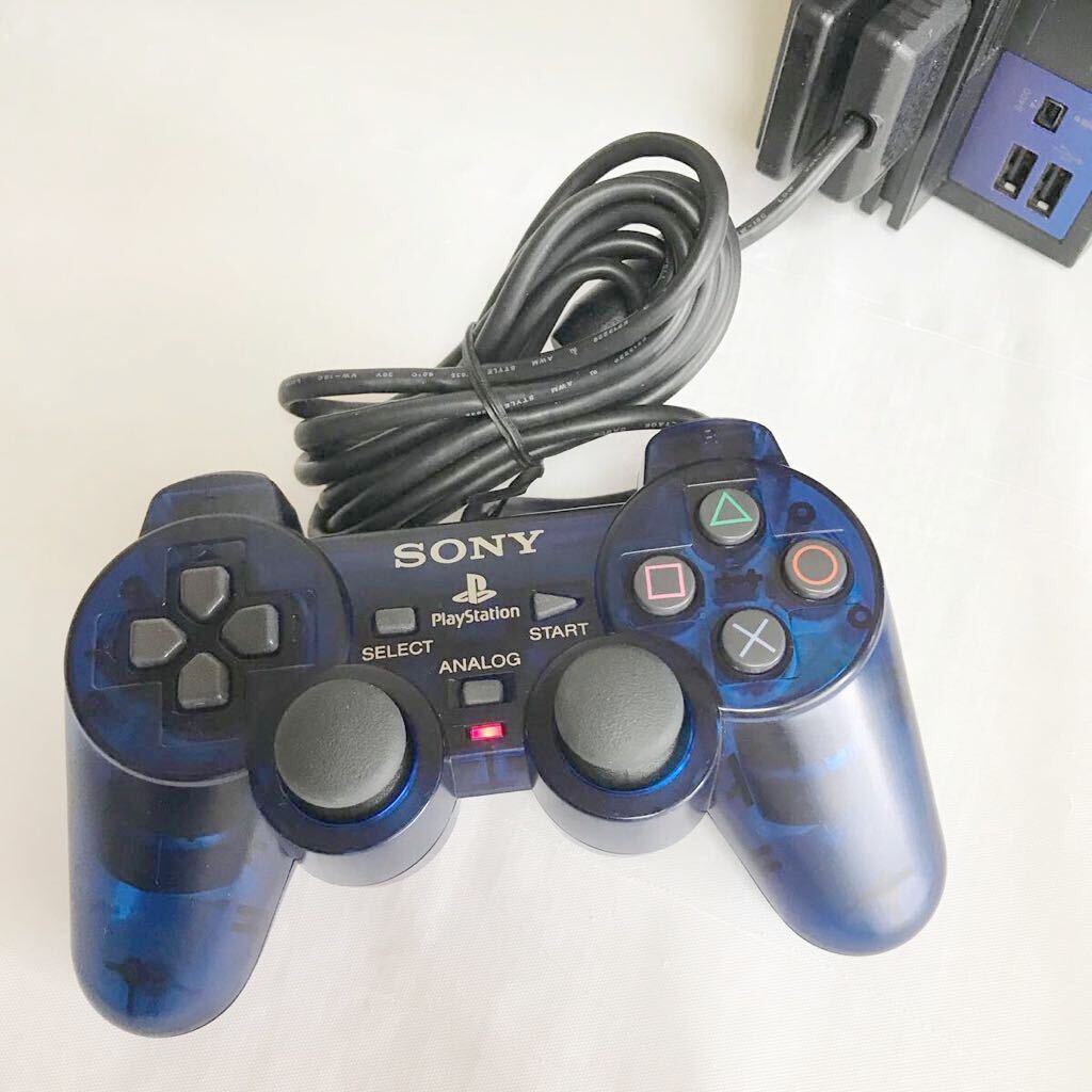 PlayStation２ DUALSHOCK ２ ミッドナイトブルー 動作品 SONY 純正品 アナログコントローラー SCPH-10010 良品 PS2 まとめ売り_画像10