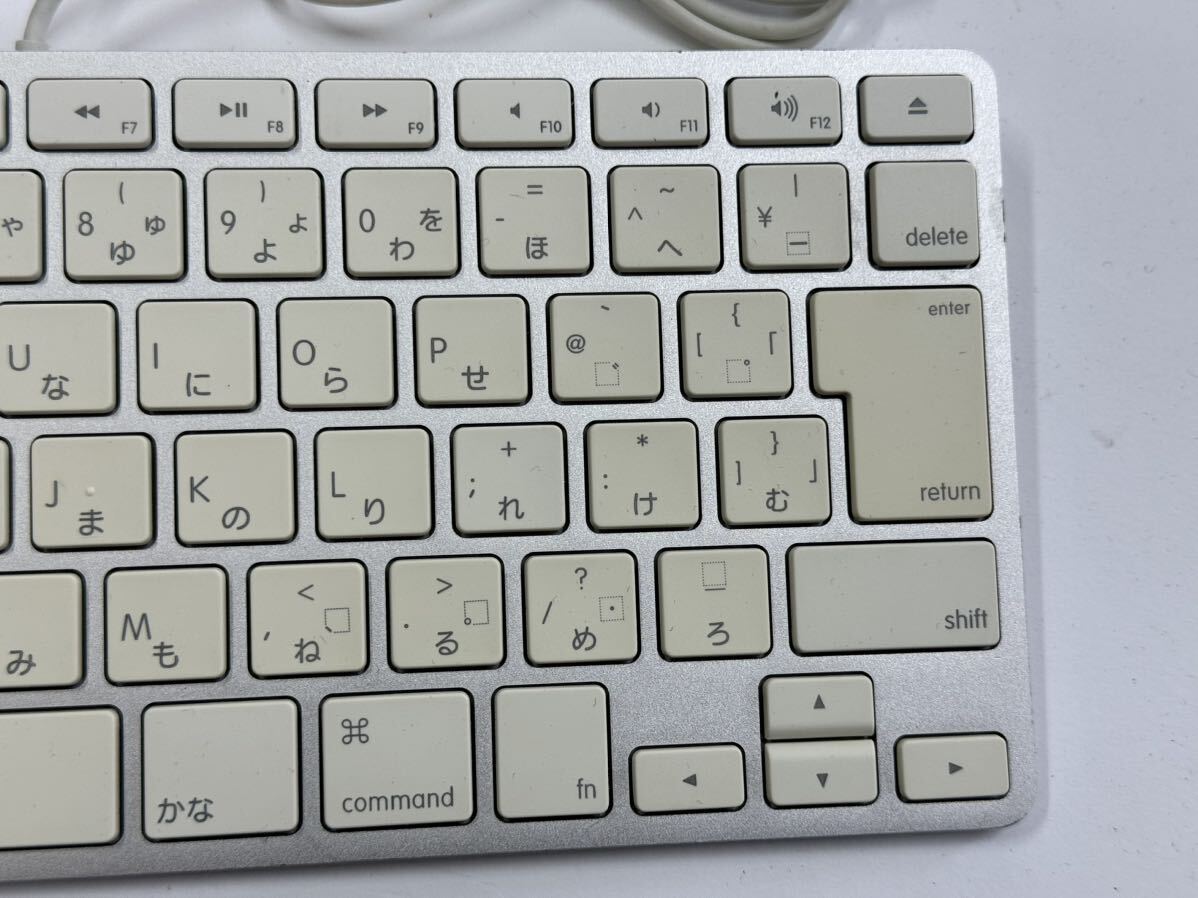 L118)動作品 アップル A1242 USBキーボード Apple 有線 日本語配列 純正の画像3