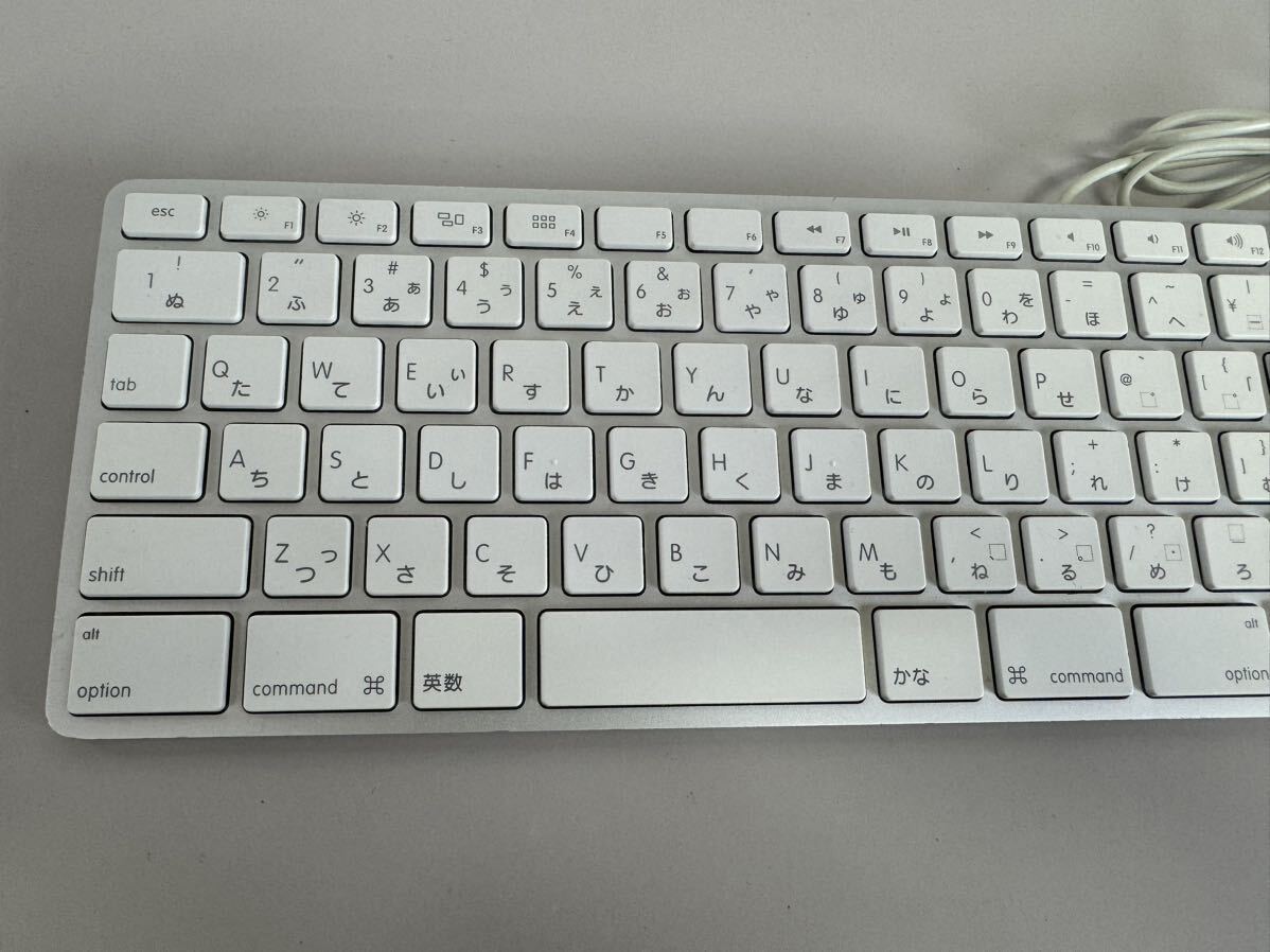 L135)Apple純正 日本語配列 USBキーボード ★ Apple Keyboard A1243 JIS テンキー付 動作確認済の画像2