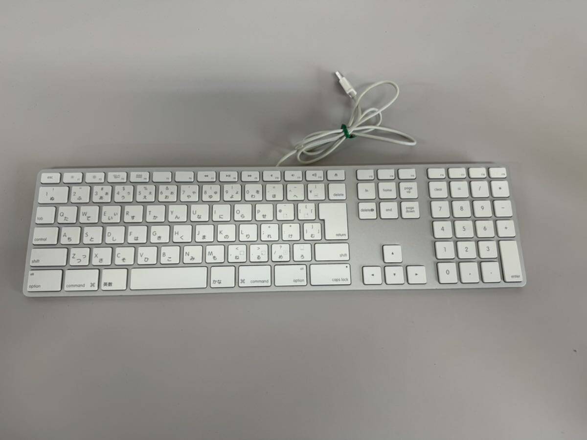 L244)Apple純正 日本語配列 USBキーボード ★ Apple Keyboard A1243 JIS テンキー付 動作確認済の画像1