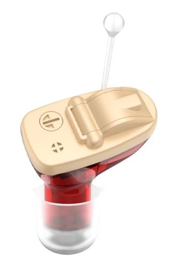  free shipping [ new goods ] Japanese instructions attaching ultimate small inconspicuous ear hole type height sound quality right ear for ( red ) volume attaching ( for searching : hearing aid recommendation compilation sound vessel cheap )