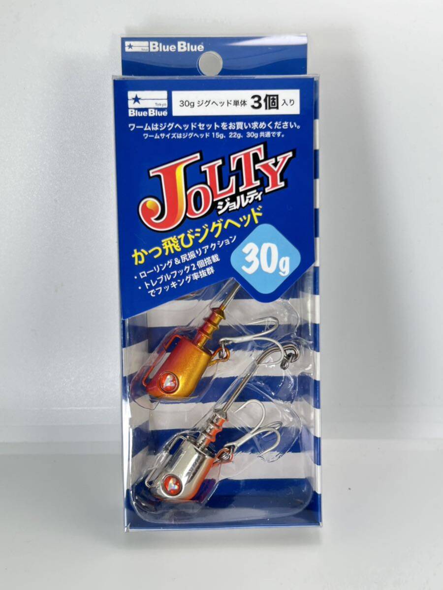 ブルーブルー ジョルティ 30 ジグヘッド 未開封品 ミックスA クローム アカキン オレンジベリー BlueBlue JOLTY 30gの画像1