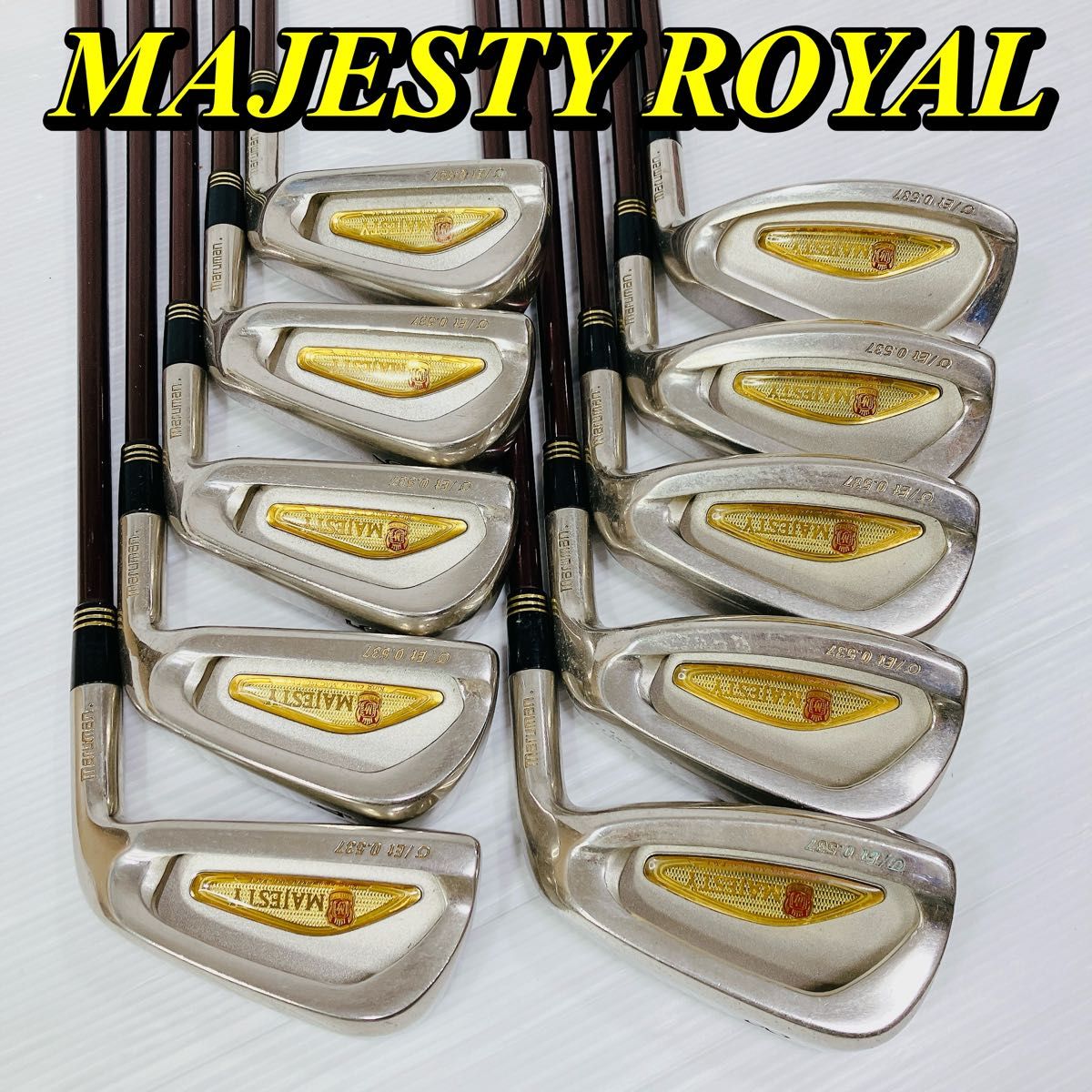 MAJESTY ROYAL マジェスティ ロイヤル メンズ 高級アイアンセット 3〜9.P.A.S 右打ち flex R 10本