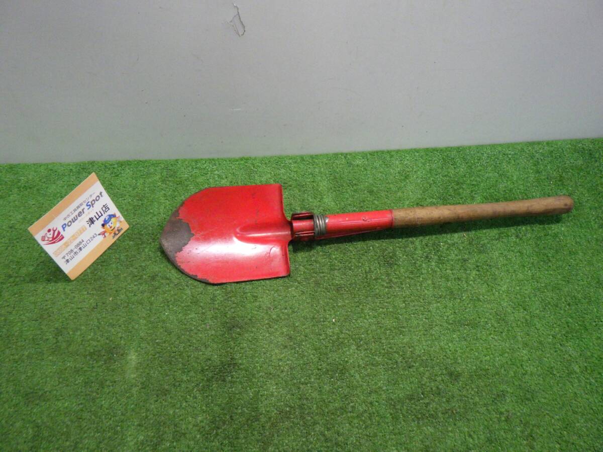 三徳 折り畳み スコップ 土 キャンプ アウトドア 小型 中古品 240423_画像1