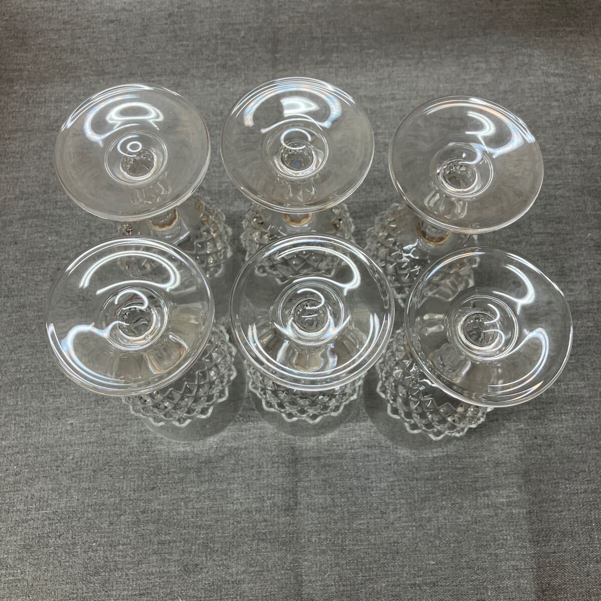 送料無料【N①1415】クリスタルダルク ワイングラス 6脚セットクリスタルガラス の画像4