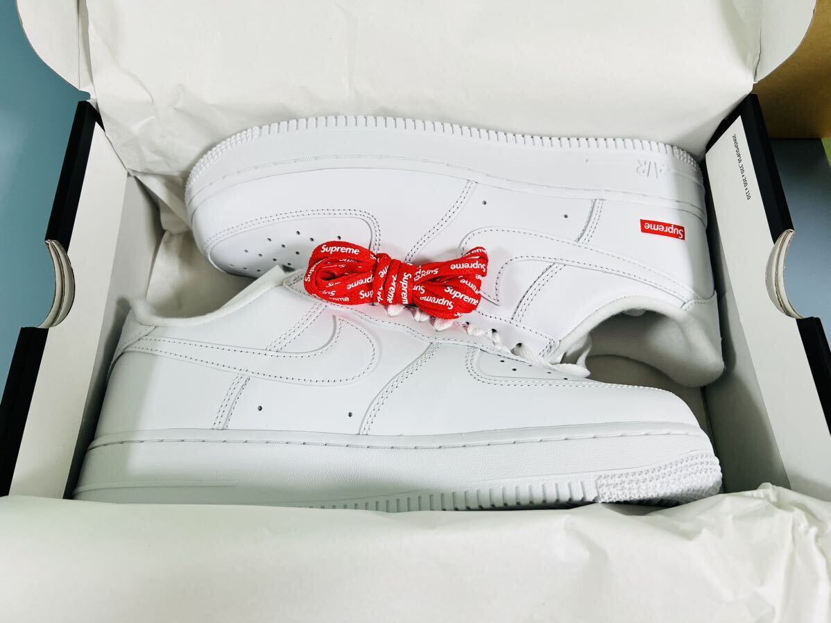 Supreme Nike Air Force 1 Low シュプリーム ナイキ エアフォース 1 新品未使用 26.5cm US8.5 ホワイト 白の画像3