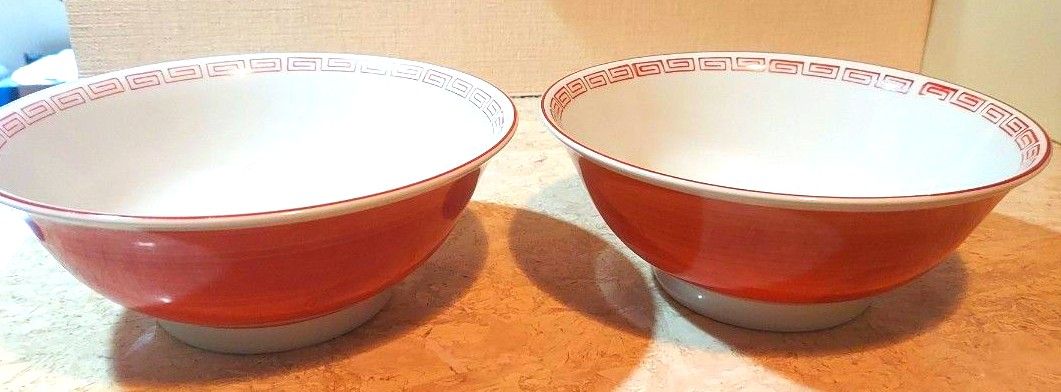 美品　レトロ　ラーメンどんぶり　２個セット