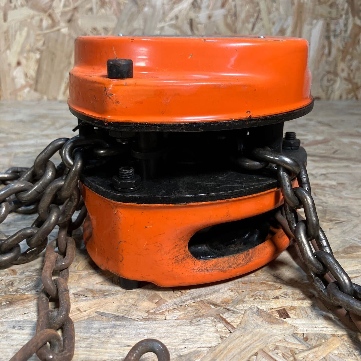 1円〜/HI-ACE/ハイエース/チェーンブロック/1t/工具/トレードマーク/NANYANG HOIST/業務用/中古の画像3