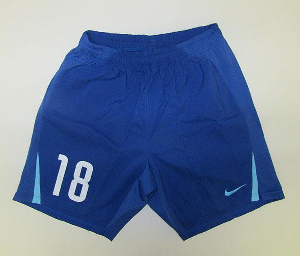 NIKE ナイキ 319147 405 サッカー ゲームパンツ Ｍ 腰番付き １8番 お買い得商品_画像1