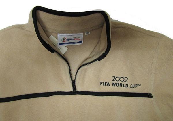 サッカー 2002 FIFA ワールドカップ 日韓大会 フリースジャケット ベージュ 130_画像2