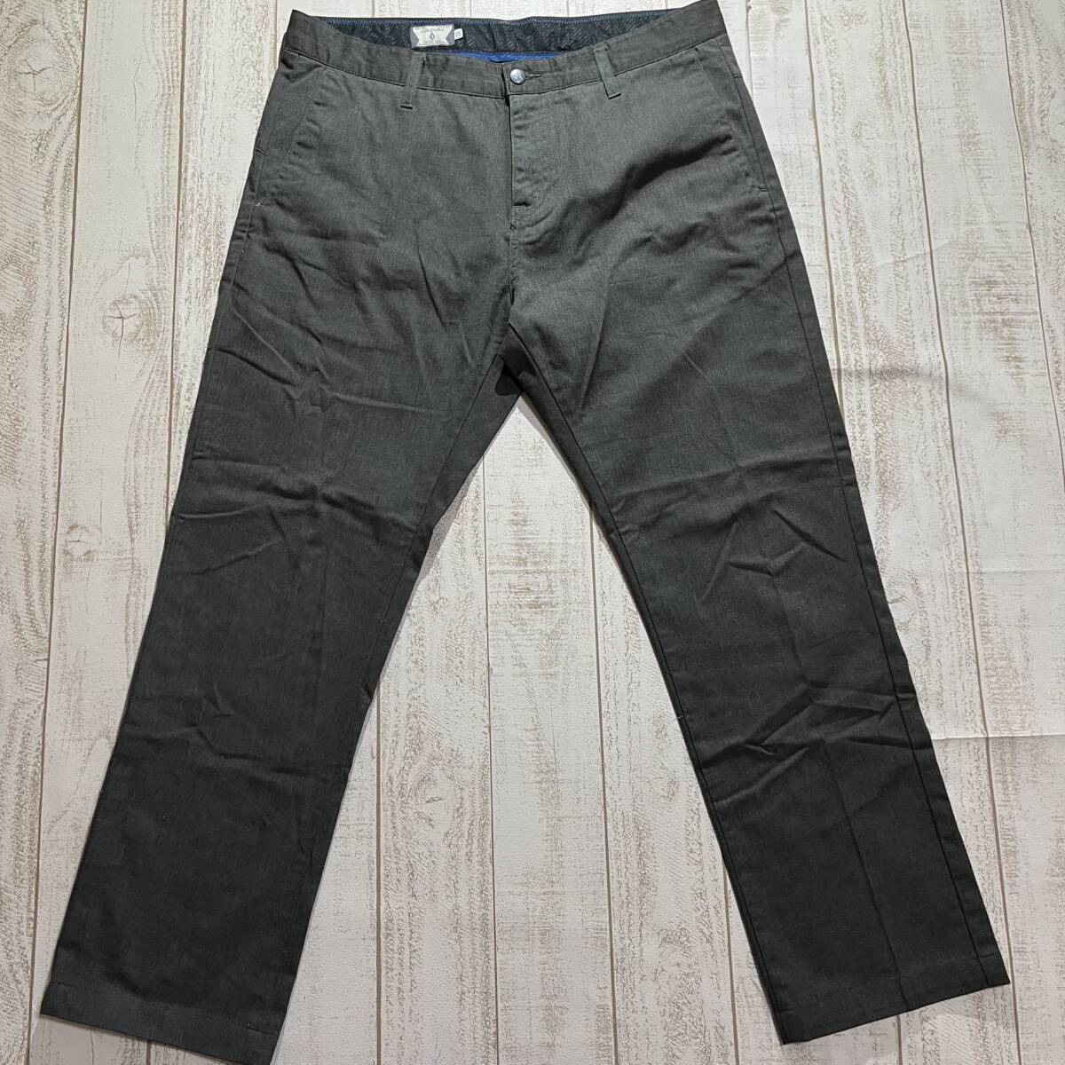 【VOLCOM】ボルコム VMONTY PANTS チノパンツ 34インチ チャコールグレー_画像2